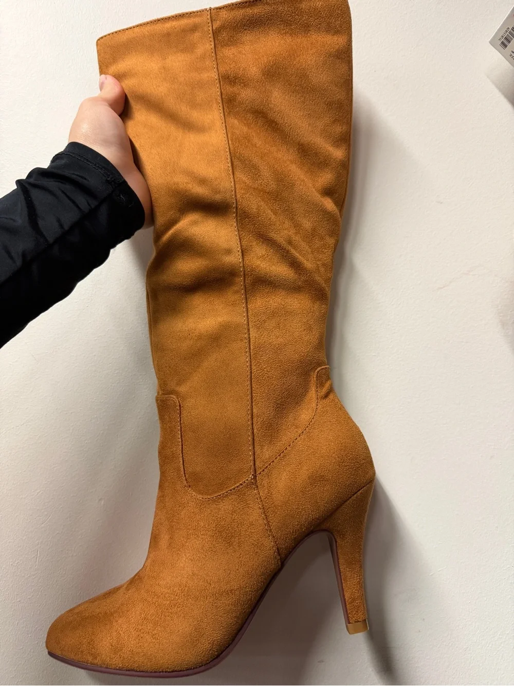 Women’s Tall Suede Knee-High Boot in Cognac
